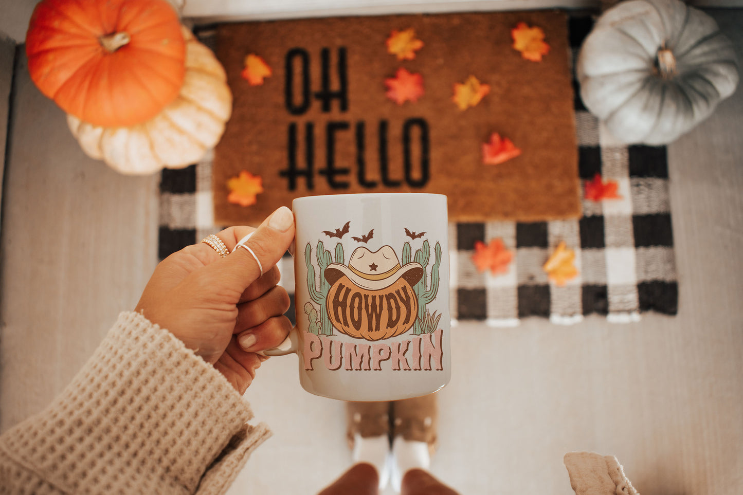 Howdy Pumpkin Howdy Western Halloween Sublimation Transfer Print