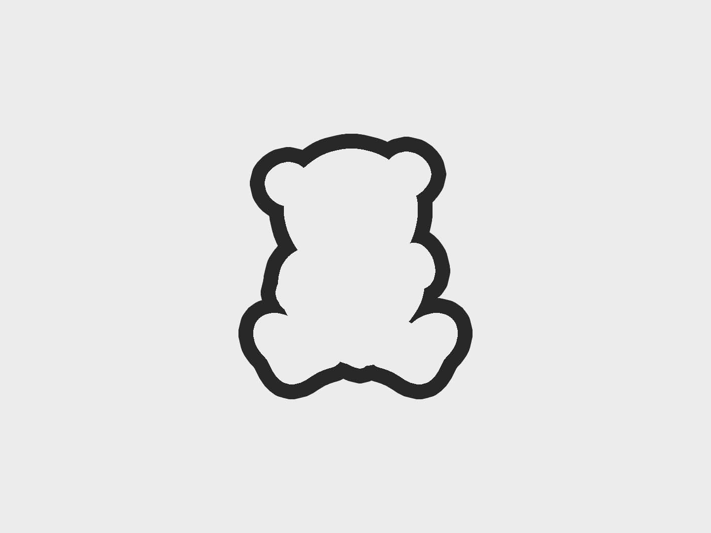 Teddy Bear Valentine Gifts Cookie Cutter STL Files