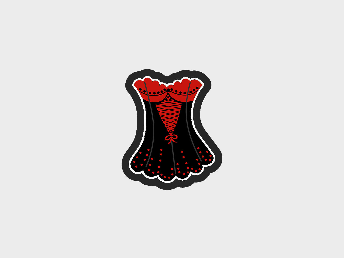 One Piece Suit Bachelorette Red Lingerie Cookie Cutter STL Files
