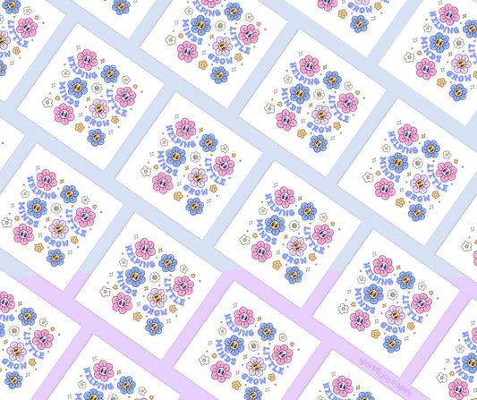 Helping Little Minds Grow Teach Groovy Teacher Sublimation Transfer Print