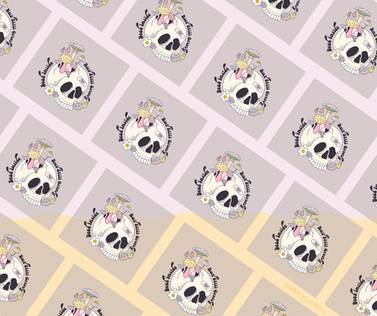 Dead Inside But Still Groovy Mental Health DTF Transfer Print