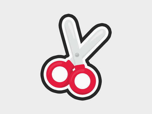 Scissors Back To School Kids Cookie Cutter STL Files