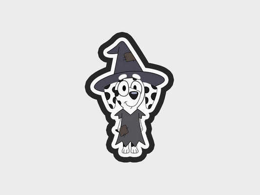 Witch Dalmatian Inspired Halloween Blue Heeler Dog Cookie Cutter STL Files