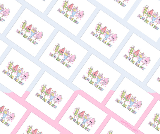 Have An Ice Day Groovy Summer Sublimation Transfer Print