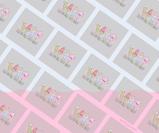 Have An Ice Day Groovy Summer DTF Transfer Print