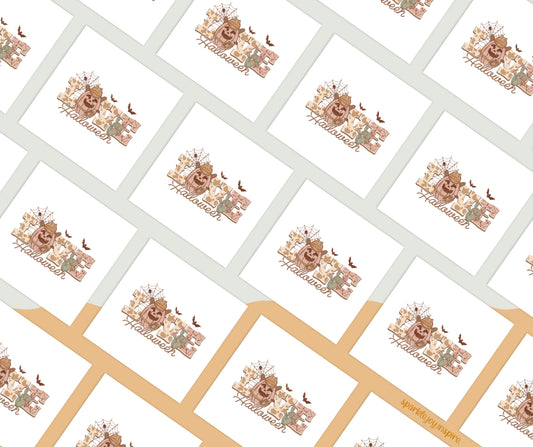 Love Halloween Howdy Western Halloween Sublimation Transfer Print