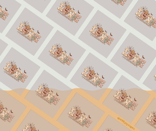 Love Halloween Howdy Western Halloween DTF Transfer Print