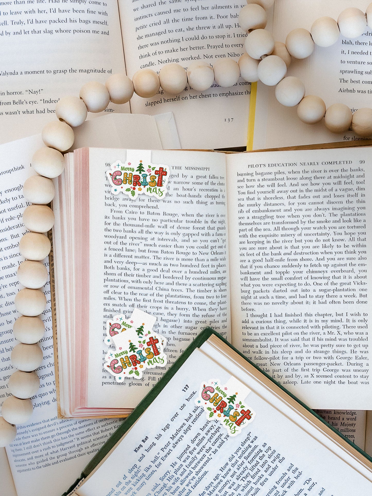 Merry Christ-mas Boho Christmas Christian Jesus Magnetic Bookmark