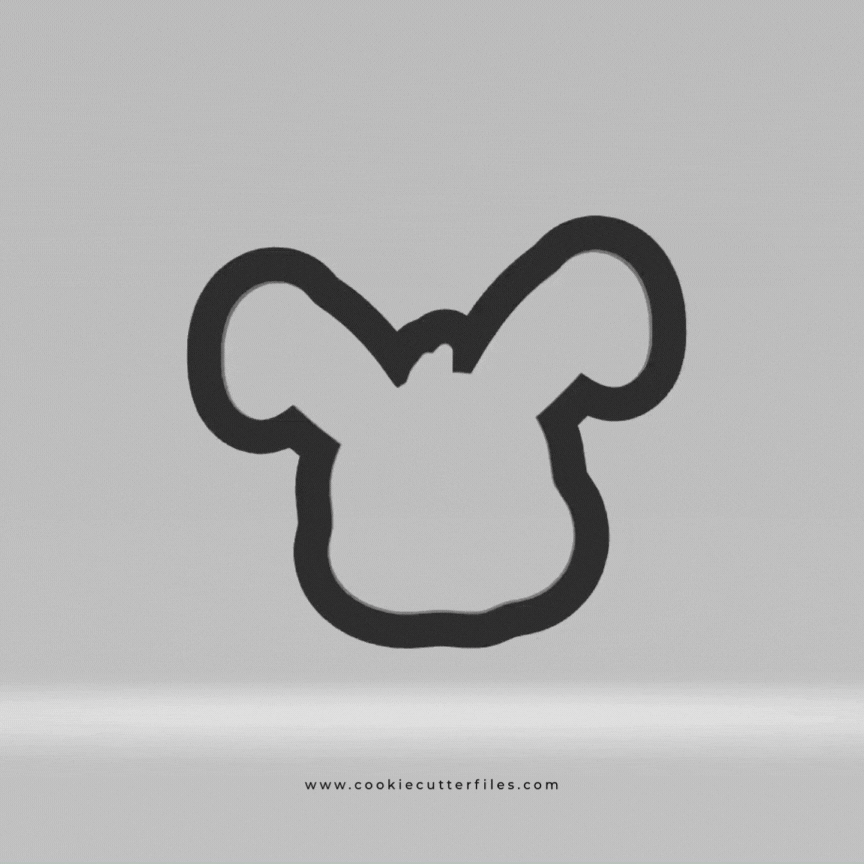 Bunny Animal Face Cookie Cutter STL Files