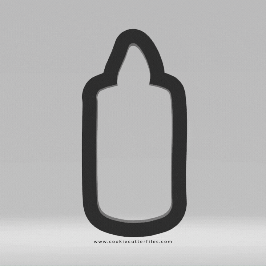 Candle First Communion Cookie Cutter STL Files