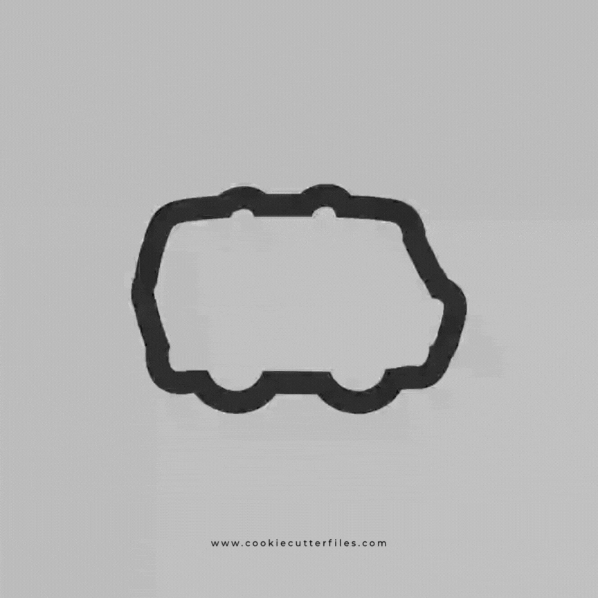 Van Inspired Mystery Dog Crew Cookie Cutter STL Files