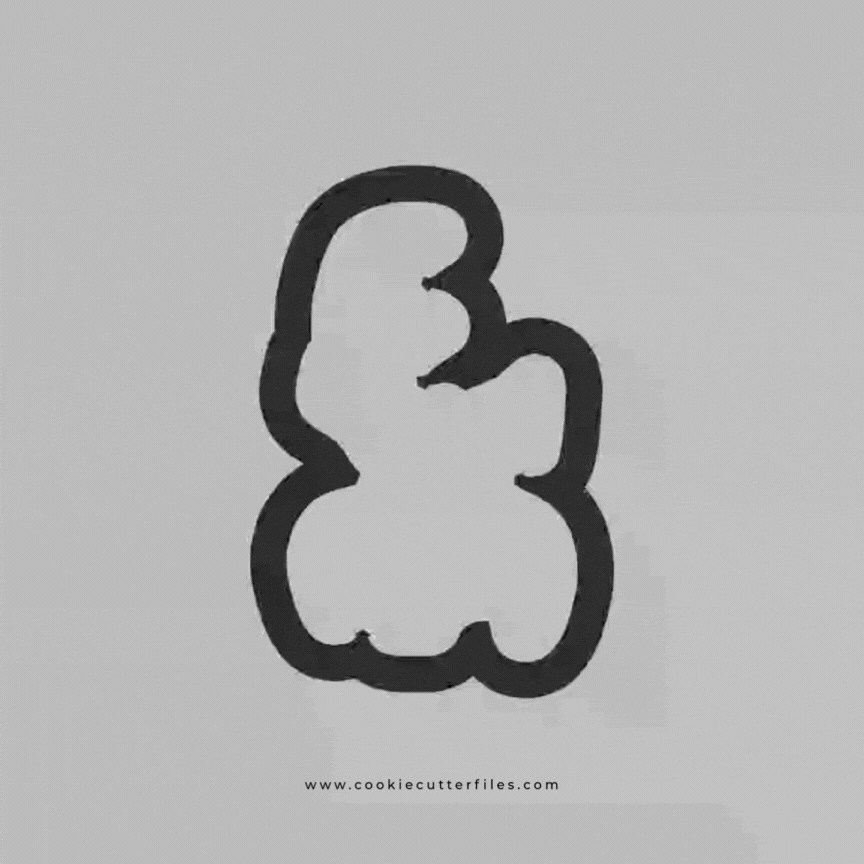 Dog Face Inspired Grinchymas Cookie Cutter STL Files