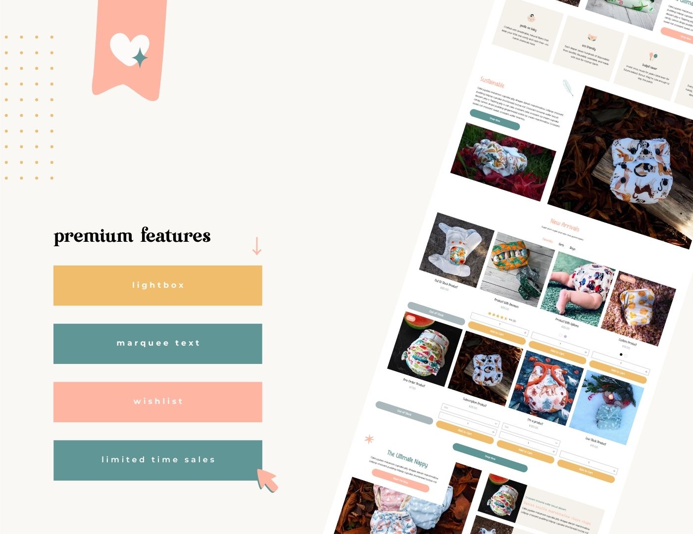 Cheeky Bloom Wix Studio Website Template