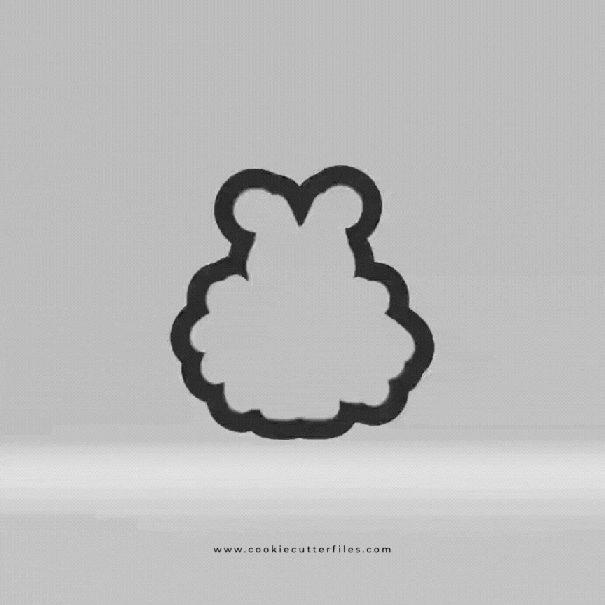 Spider Inspired Halloween Blue Heeler Dog Cookie Cutter STL Files