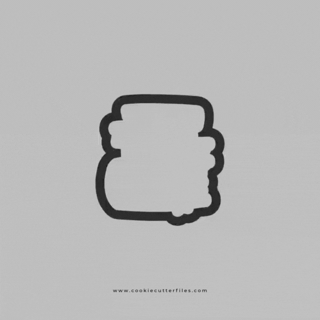 Books Graduation Cookie Cutter STL Files