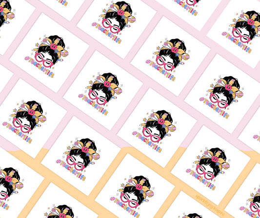 Hashtag Teacher Life Groovy Teacher Sublimation Transfer Print