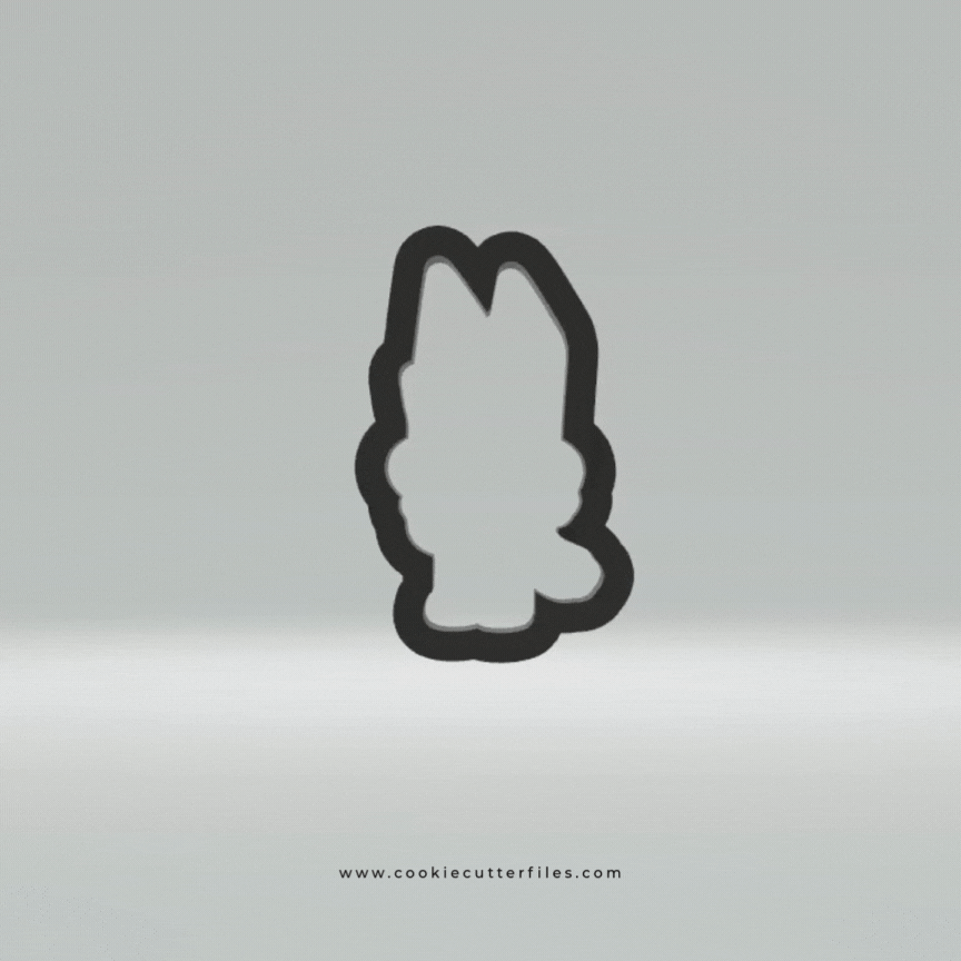 Dad Two Inspired Blue Heeler Dog Cookie Cutter STL Files
