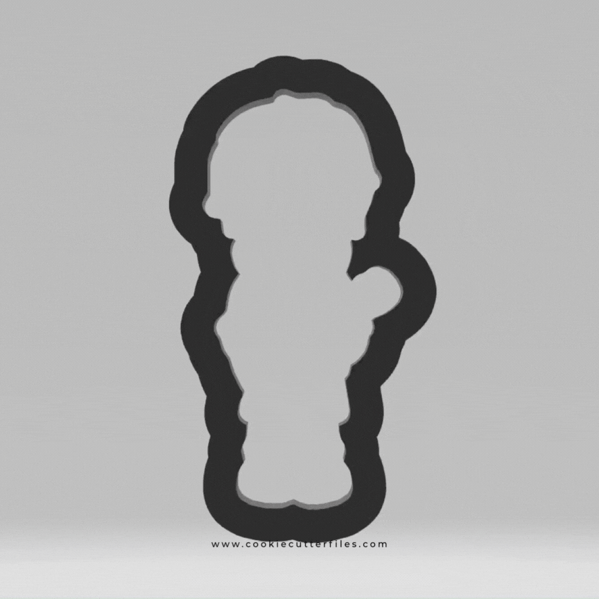Boy Camping Kids Cookie Cutter STL Files