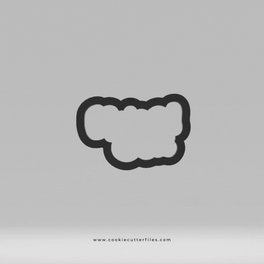 Typography Backyard Bbq Cookie Cutter STL Files