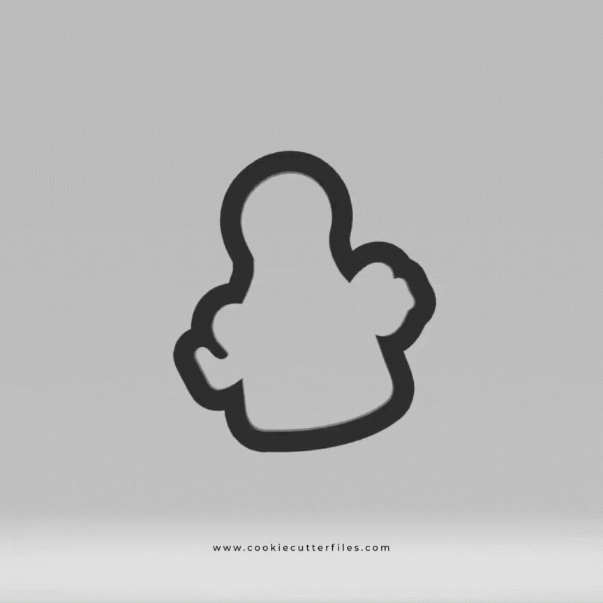 Apron Backyard Bbq Cookie Cutter STL Files