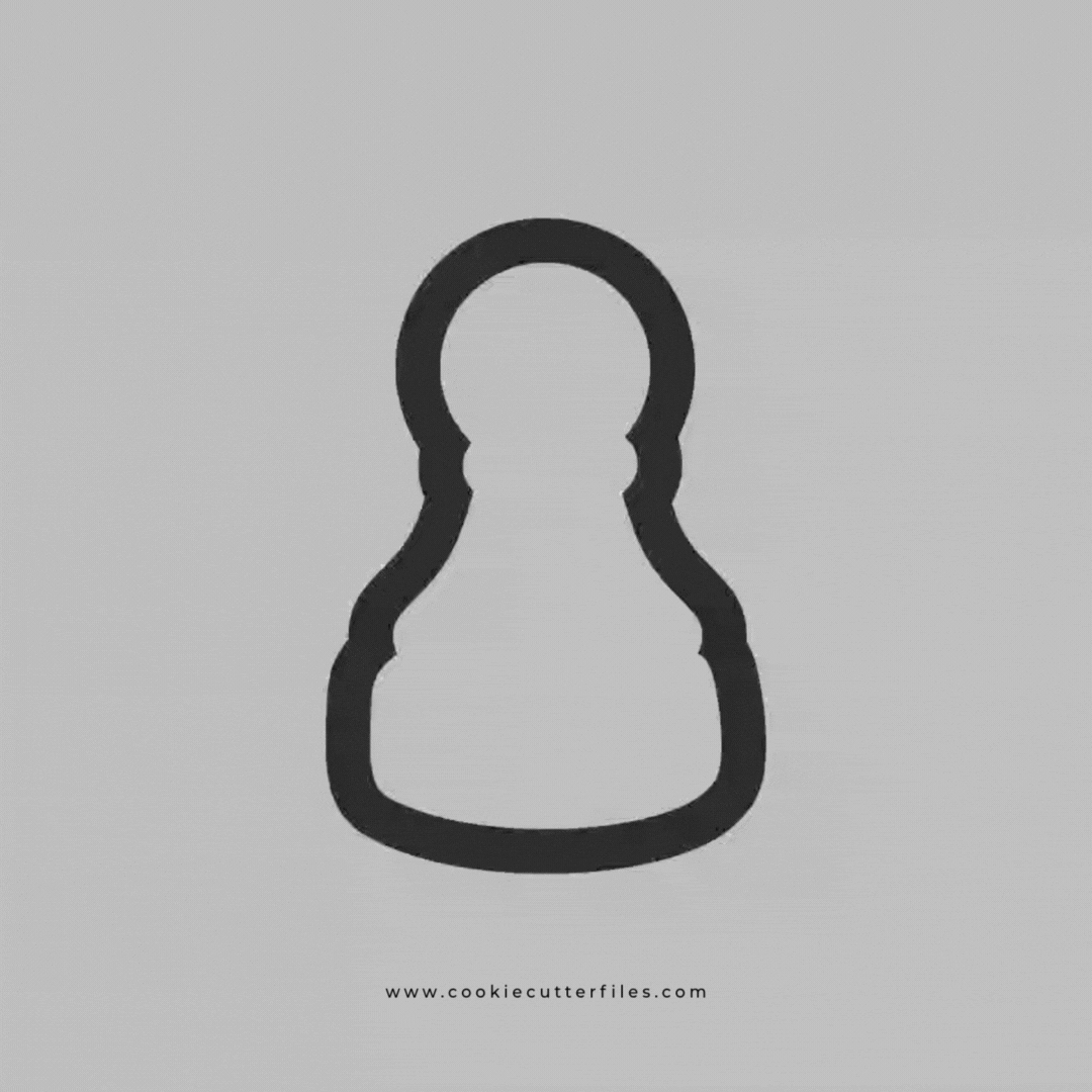 Pawn Game Night Cookie Cutter STL Files