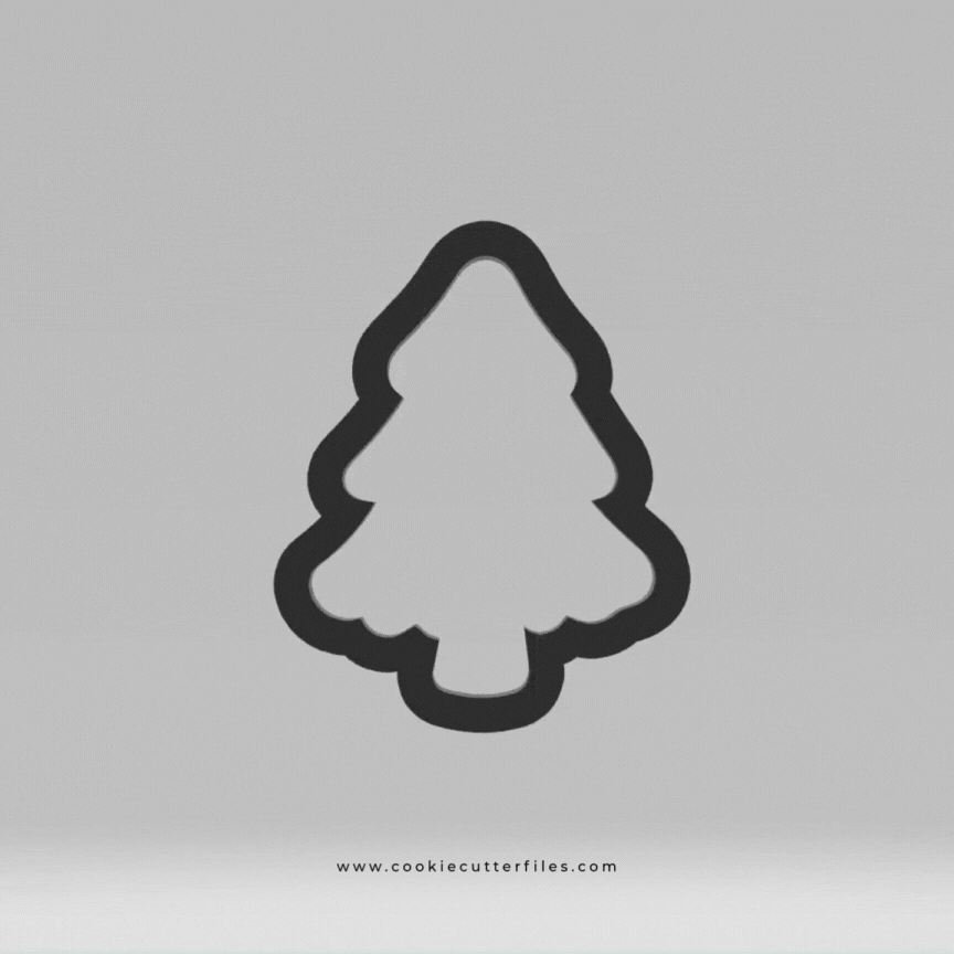 Tree Camping Kids Cookie Cutter STL Files