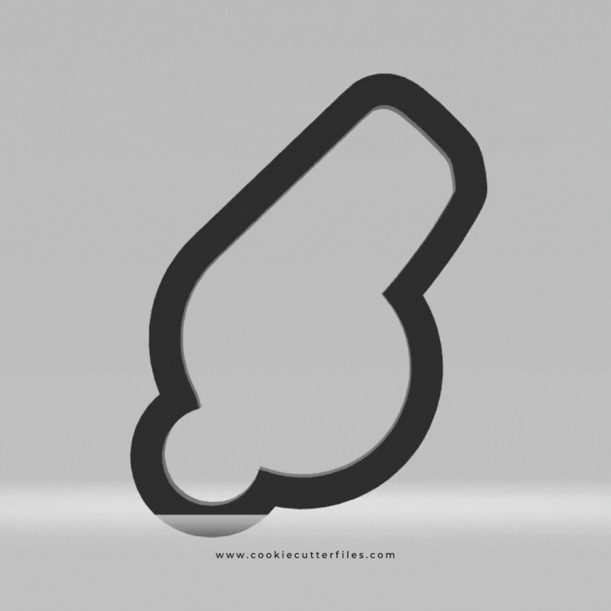 Whistle Super Bowl Party Cookie Cutter STL Files