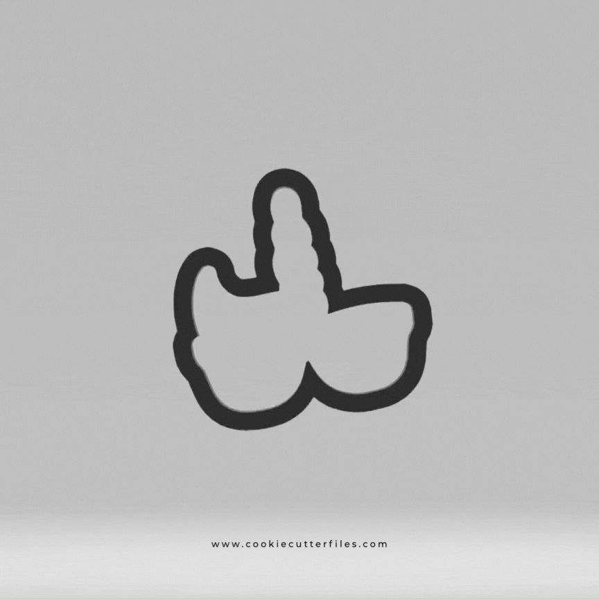 Sunglasses Unicorn Pool Party Cookie Cutter STL Files