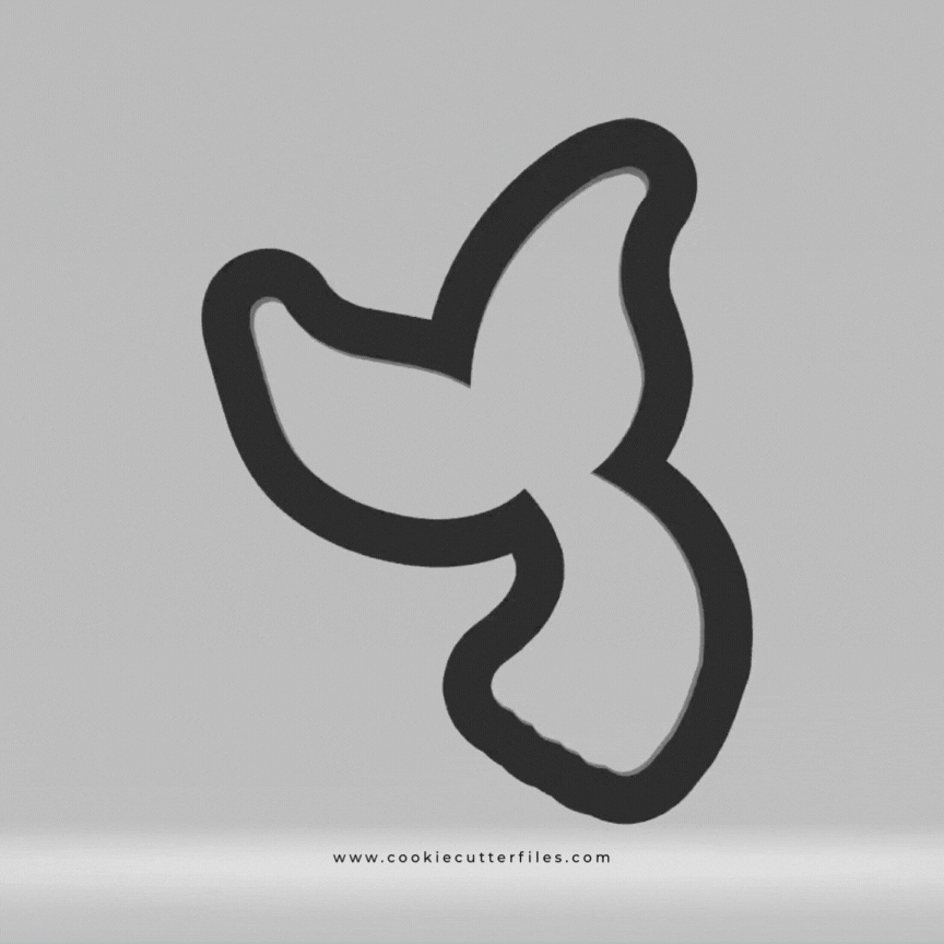 Tail Vampire Mermaid Cookie Cutter STL Files