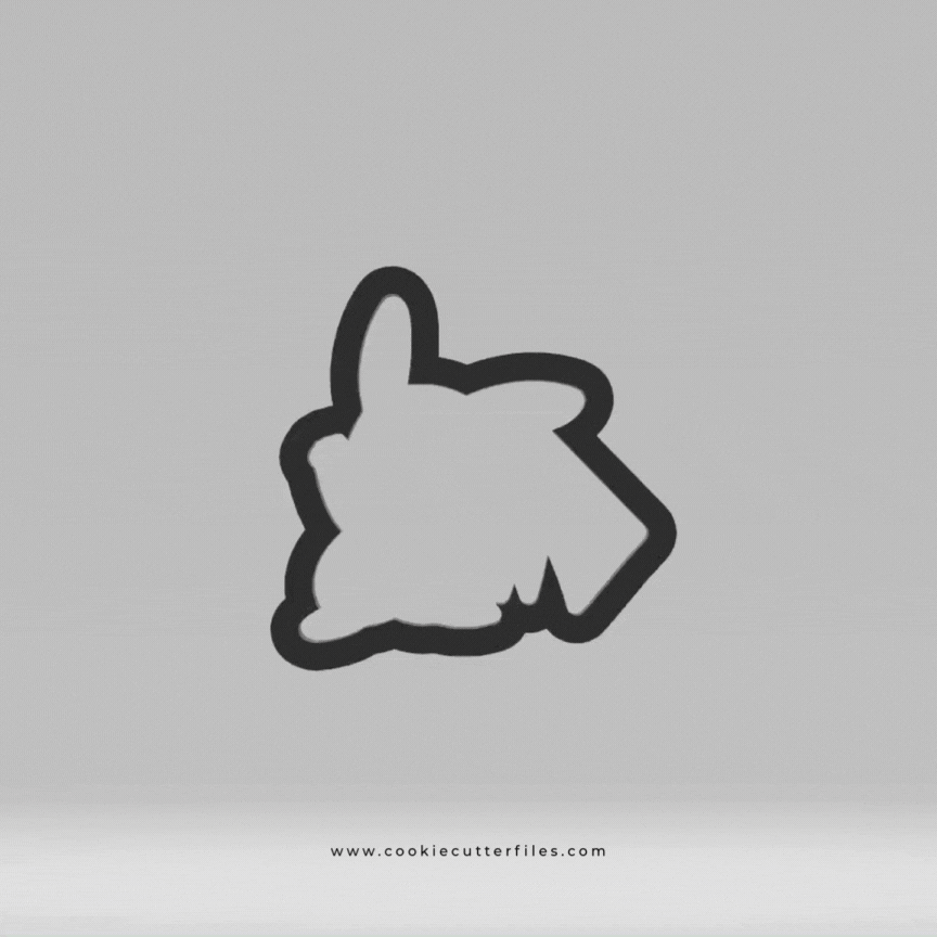 Electric Yellow Pika Inspired Cookie Cutter STL Files