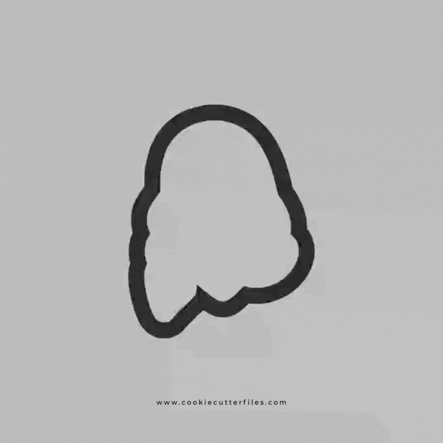 Fashionable Face Inspired Mystery Dog Crew Cookie Cutter STL Files