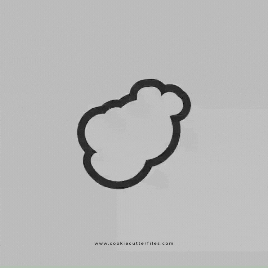 Bee Valentine Animals Cookie Cutter STL Files
