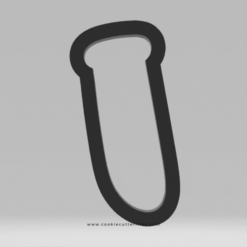 Test Tube Scientist Kids Cookie Cutter STL Files