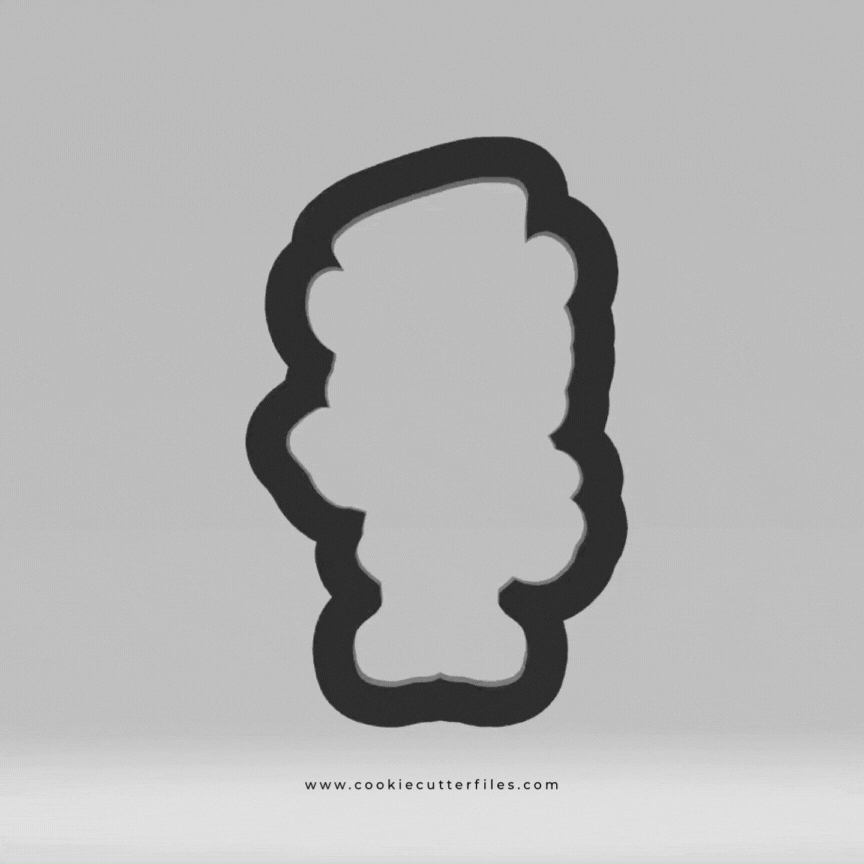 Leprechaun Wave Clover Lucky Charms Cookie Cutter STL Files