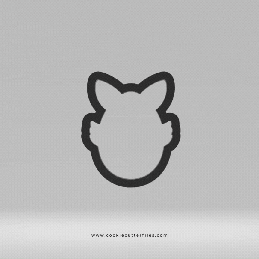 Fox Raccoon Easter Egg Critters Cookie Cutter STL Files