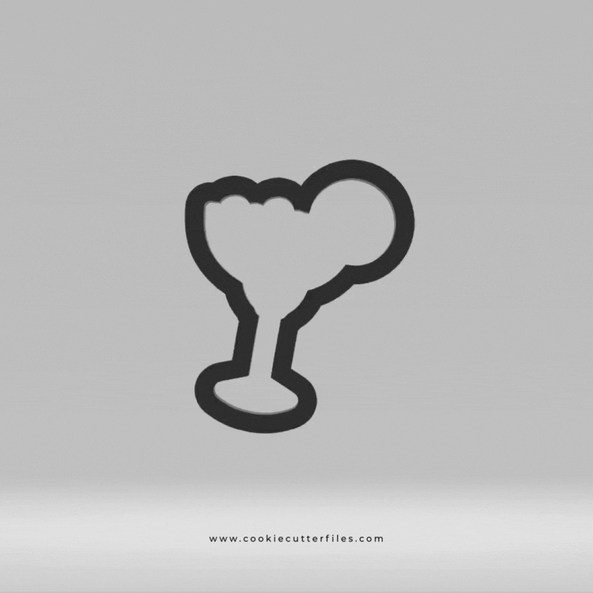 Margarita Cinco De Mayo Fiesta Cookie Cutter STL Files