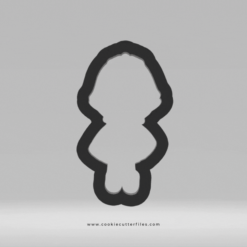 Girl First Communion Cookie Cutter STL Files