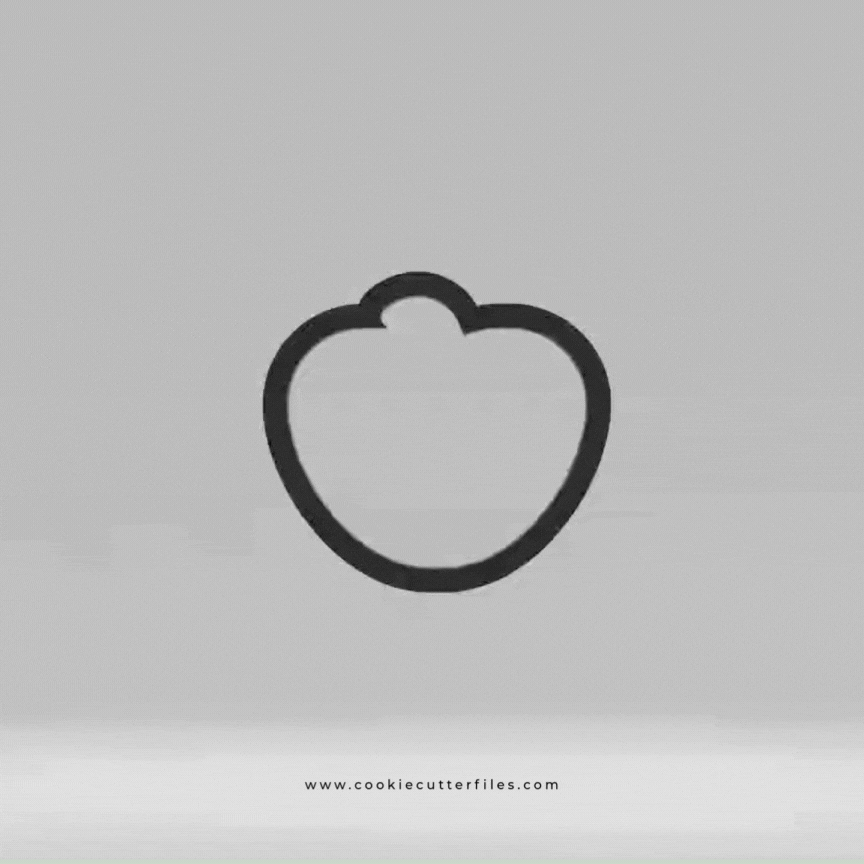 Pumpkin Halloween Hearts Cookie Cutter STL Files