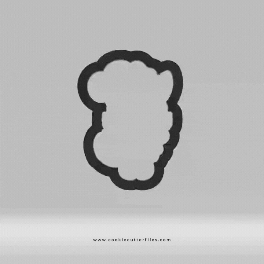 Baker Thanksgiving Foxes Cookie Cutter STL Files
