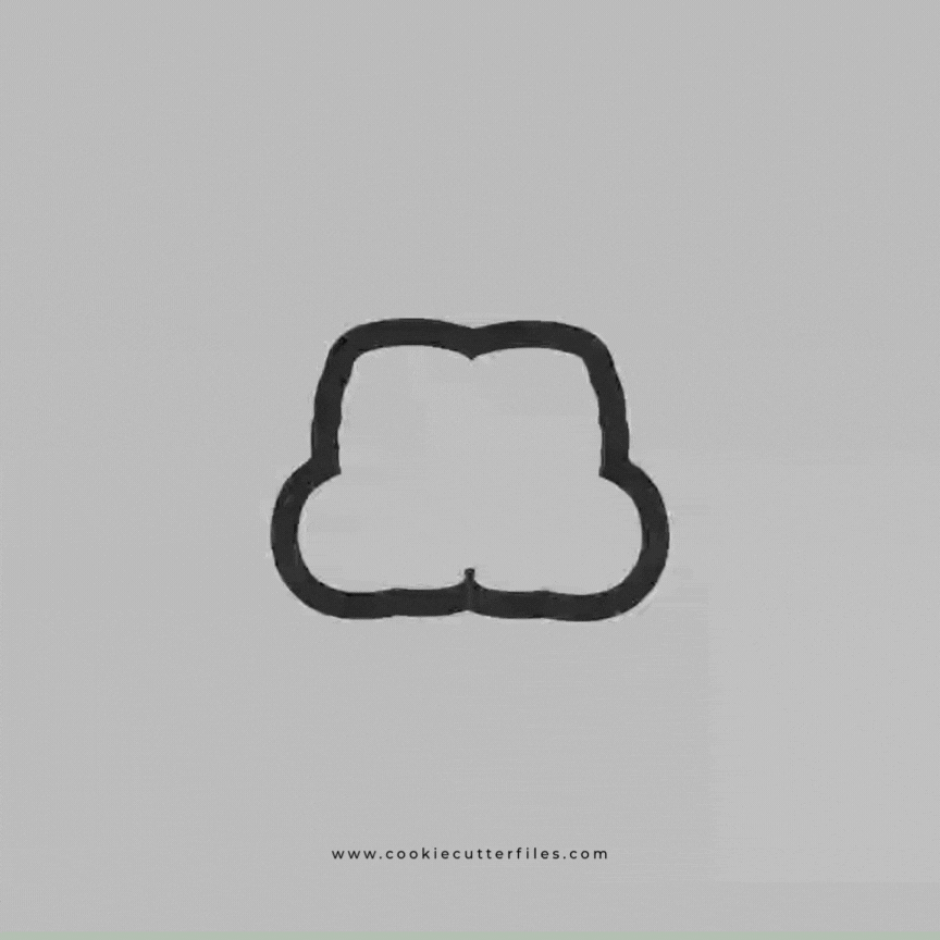Santa Christmas Feet Cookie Cutter STL Files