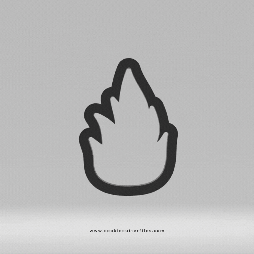 Flame Monster Trucks Cookie Cutter STL Files