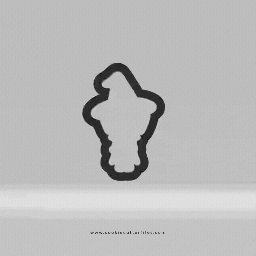 Witch Dalmatian Inspired Halloween Blue Heeler Dog Cookie Cutter STL Files