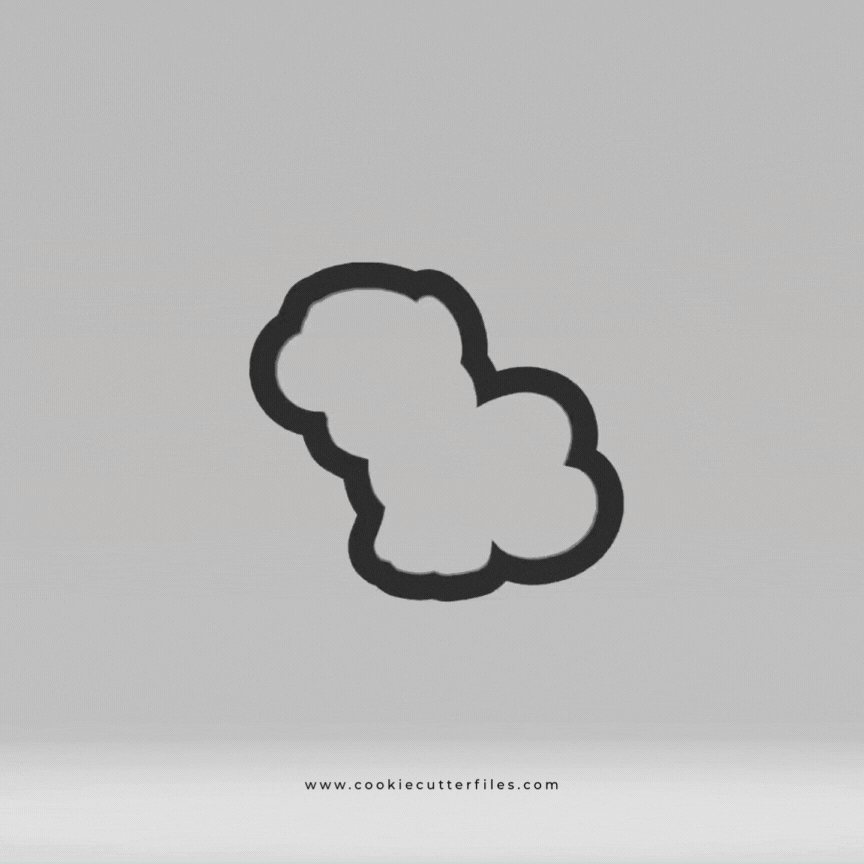 Tiny Pink Pony Inspired Cookie Cutter STL Files