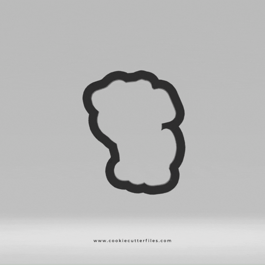 Sitting Puppy Dog Cookie Cutter STL Files