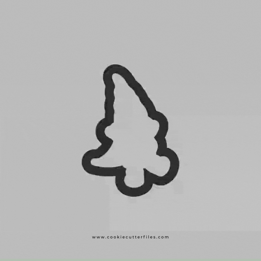 Dancing Christmas Winter Gnomes Cookie Cutter STL Files