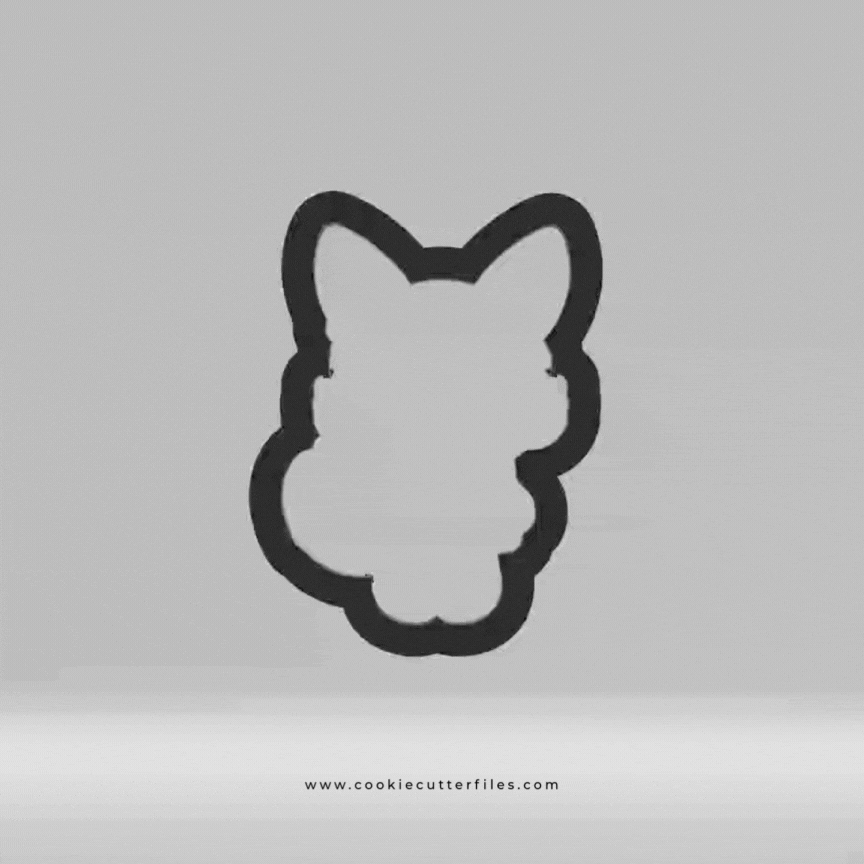 Give Thanks Floral Thanksgiving Foxes Cookie Cutter STL Files