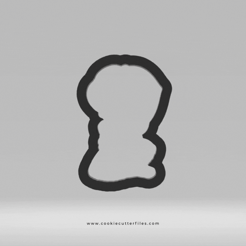 Girl Praying First Communion Cookie Cutter STL Files