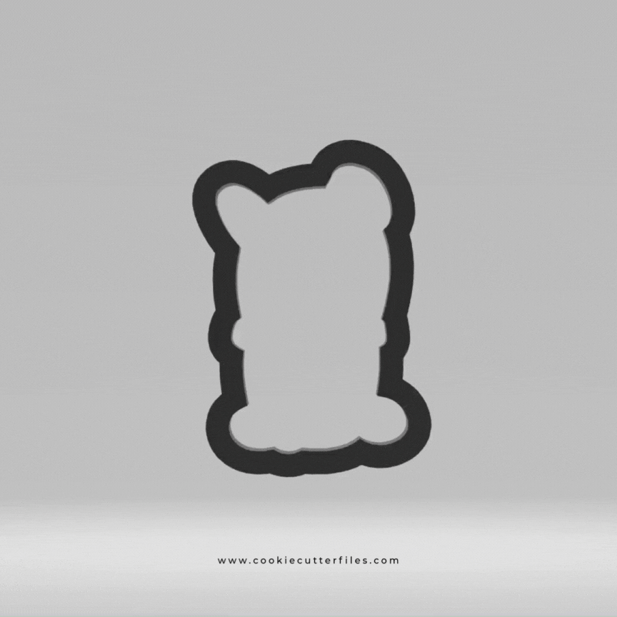 Basket Baby Easter Bunny Cookie Cutter STL Files