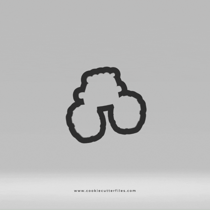 Green Truck Monster Trucks Cookie Cutter STL Files