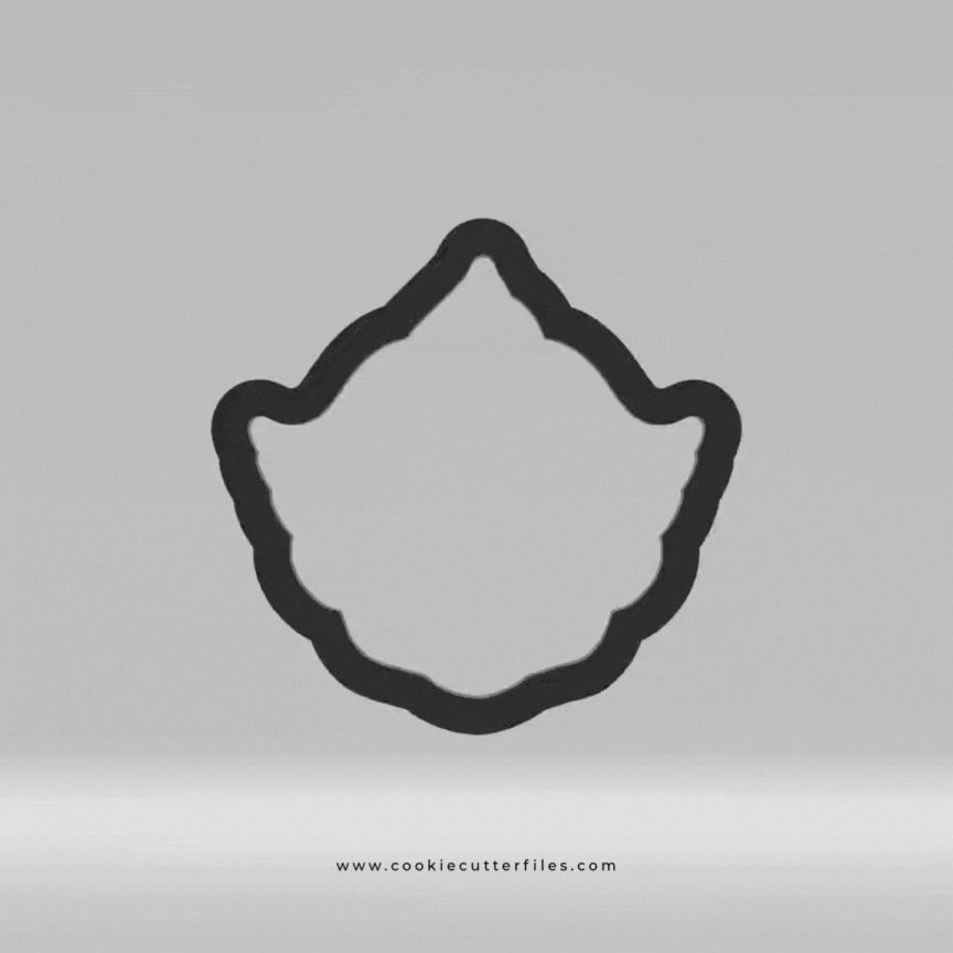 Clown Horror Chibi Faces Inspired Cookie Cutter STL Files